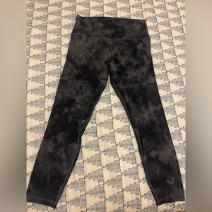 Lululemon Align High Rise Pant 25” Size 8 Diamond Dye Pitch Grey Graphite Grey